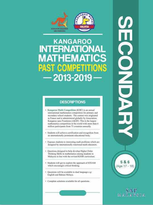 Kangaroo International Mathematics Past Competition (2013-2019) Secondary Student Online Hot Sale