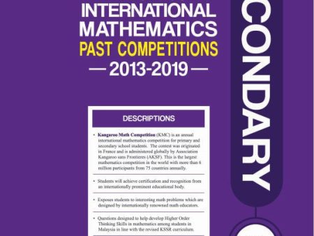 Kangaroo International Mathematics Past Competition (2013-2019) Secondary Junior Supply