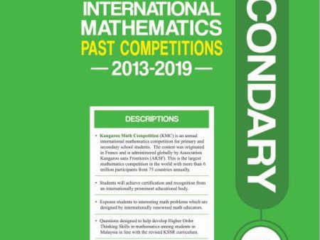 Kangaroo International Mathematics Past Competition (2013-2019) Secondary Cadet Sale