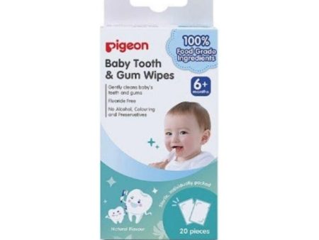 Pigeon Baby Tooth & Gum Wipes Natural 20s x2 Sale