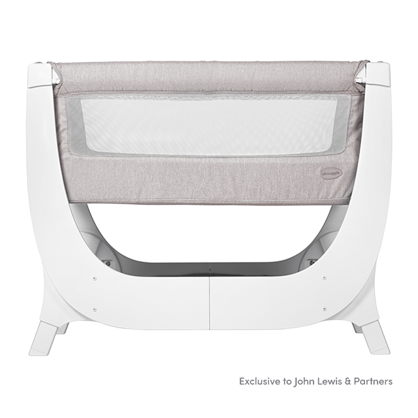 Shnuggle Air Bedside Crib - Stone Grey Supply