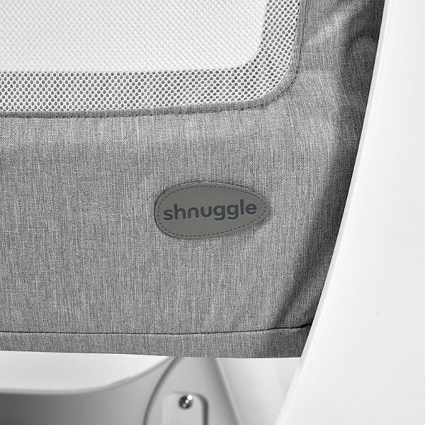 Shnuggle Air Bedside Crib - Stone Grey Supply