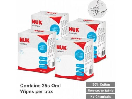 [Bundle] NUK Oral Wipes - 4 boxes For Sale